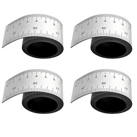 4 PCS 39.37 Inch Flexible Magnetic Ruler with Inches and Centimeters - Durable Magnet Measuring Tape for Lathes, Workshops, Table Saws, and Mills - Easy to Use and Take