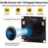 ELP Camera, 4K Usb Webcam, Mini Camera, Wide Angle 170°