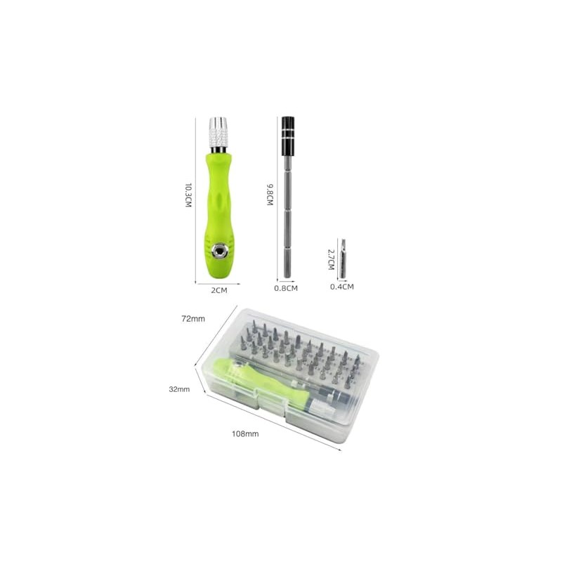 32-in-1 Magnetic Precision Screwdriver Set | Star, Torx, Phillips, Slotted,
