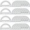 EBOOT 24 Pack Plastic Protractors Math Protractor 180 Degrees 6
