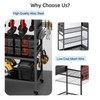 zsttion Power Tool Organizer Cart with Charging Station, 4-Tier Rolling