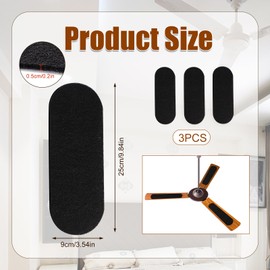 PEUTIER 3pcs Activated Carbon Air Purifier Pads, 0.2 inch Thickness Ceiling Fan Filter Air Filters Ceiling Fan Ceiling Fan Air Filter for Home Office, Keeping Air Fresh