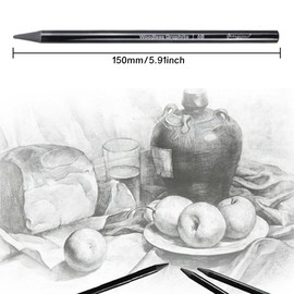 MINIEASE Charcoal Pencils For Drawing Perfect For Beginners, Professionals And Artists (6)