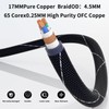 Monosaudio 12AWG Audiophile Power Cord Pure Copper Audio Power Cable