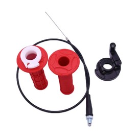 Namvo 7/8 inch Throttle Handle Grip Twist with Cable Assembly for ATV Quad Pit Dirt Bike 50 70 90 110 125cc Red
