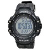 Klepher TE-D281-BK Men's Digital Sports Watch, Waterproof, Multifunctional, Urethane Strap,