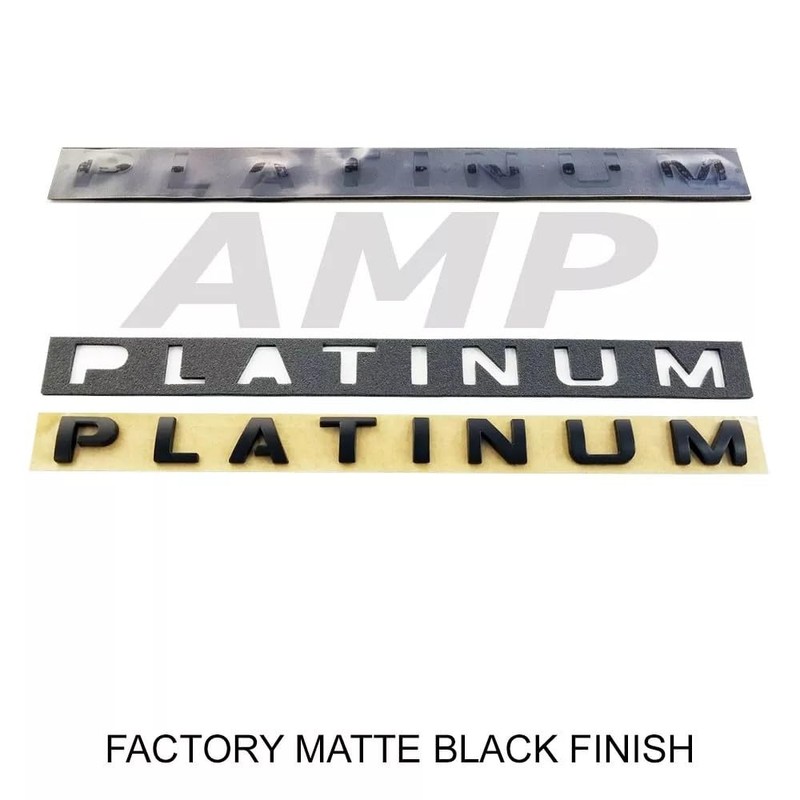 2PC Set Expedition Platinum Door Rear Emblem 3D Badge Nameplate