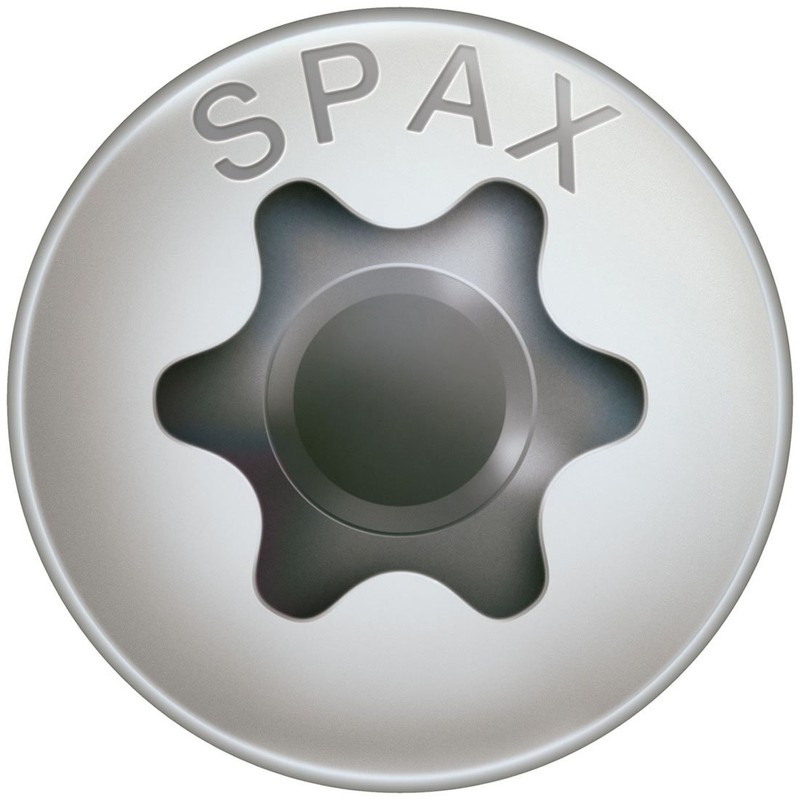 SPAX Screw Head Lentils T-STAR Plus, Stainless A2, Fully Threaded,