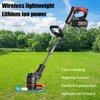 Cordless Weed Wacker with 2 Batteries, Electric Grass Trimmer, Adjustable