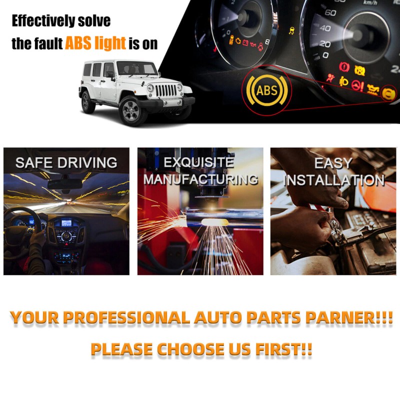 VEHITO Nissan Juke 2011-2017 Front ABS Wheel Sensor Pair Left+Right