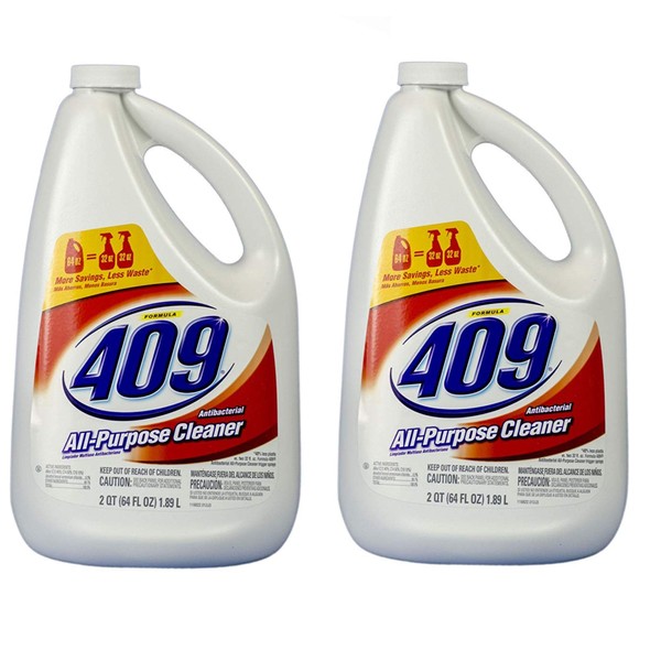 Formula 409 00636 Antibacterial Kitchen All Purpose Cleaner Disinfectant, Regular, 64oz Refill - 2 Pack