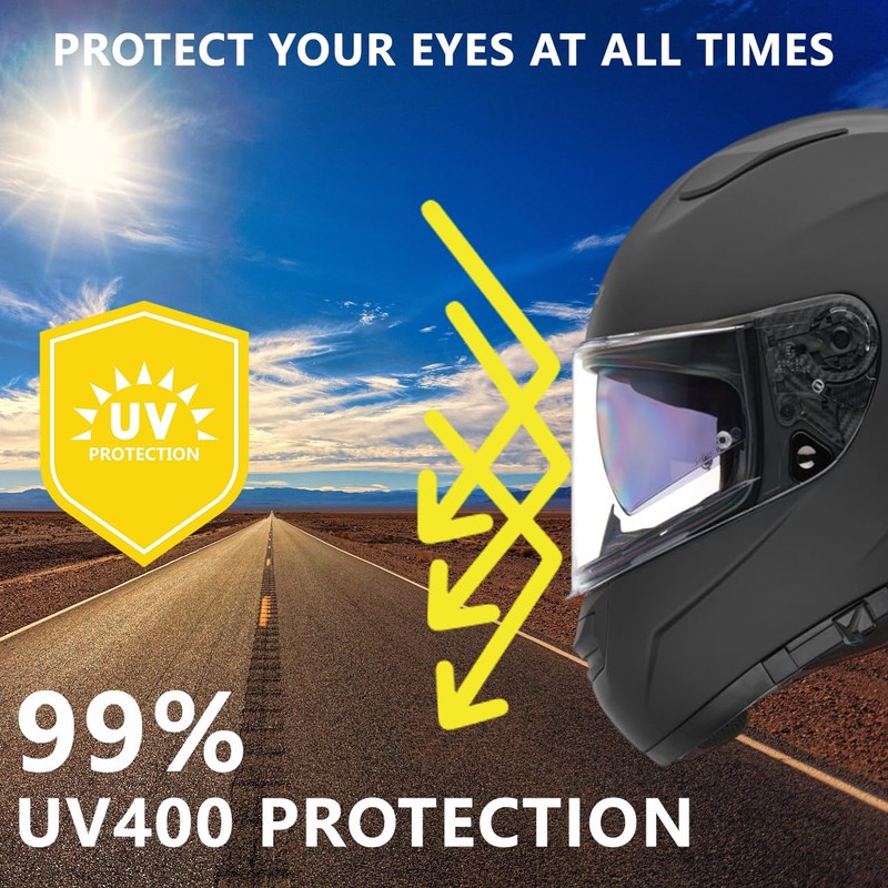 Sedici Strada 3 Helmet Visor, Helmet Face Shield Compatible with