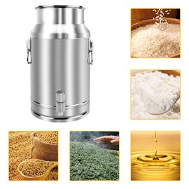 Togarhow 304 Stainless Steel Milk Can，35L Milk Bucket Wine Pail Bucket 9.25 Gallon Milk Can Tote Jug with Sealed Lid Heavy Duty for Milk and Wine Liquid Storage