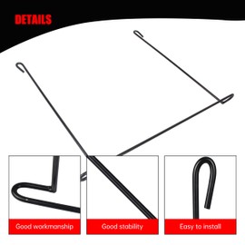 SHINJEW 24 Inch Mud Flap Anti Sail Bracket, 1 Pair Mudflap Hanger Holder fit for Trucks and Trailers