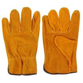 MUNSKT Leather Work Gloves Thorn Resistant Gardening Leather Work Gloves for Garden/Cutting/Construction/Farm/Motorcycle, Breathable and Flexible Construction