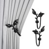 Gurtt 1 Pair Of Leaf Shaped Curtain Holdbacks Metal for