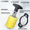 Newness Pineapple Corer and Slicer Tool, Robust Pineapple Core Remover