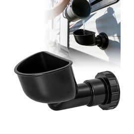RV Water Inlet Hatch Funnel, Wide Mouth Multipurpose Fresh Funnel with Screw-On Cam-Lock, Flexible Heavy-Duty for RV Water Tank Filling Engine Oil Changes Travel Trailer & Camper Maintenance