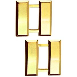 Tactical 365® Operation First Response Pair of Captains Rank Insignia Pins for Police or Military (Large, Gold)