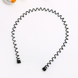 Wave spring headband face wash wire metal makeup / 웨이브 스프링 머리띠 세안 와이어 메탈 메이크업
