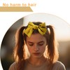 Birthday Hair Accessories for Women Girls Yellow Bow Headbands Large