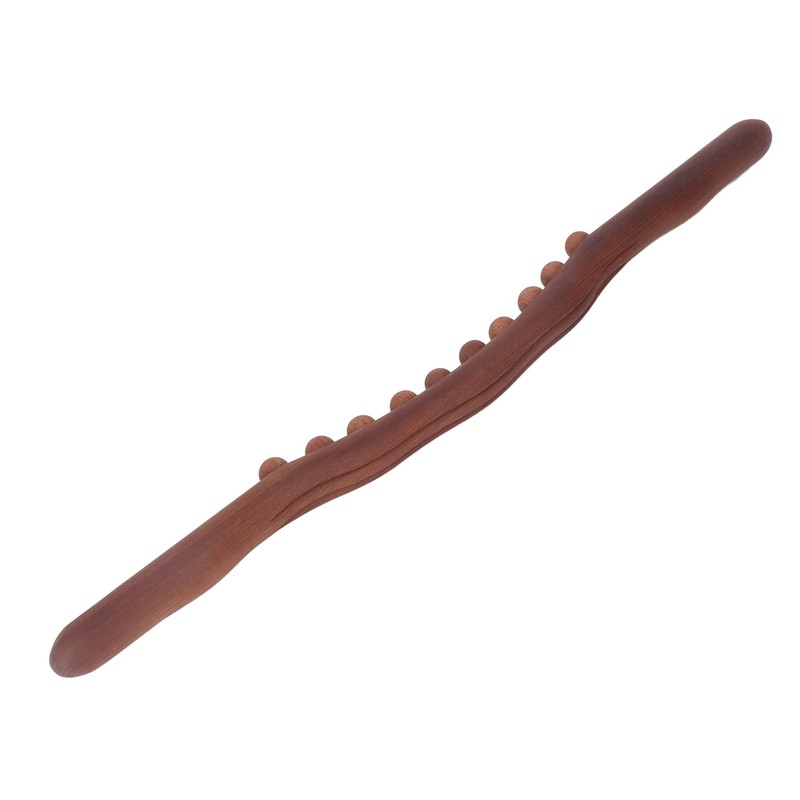 2Pcs Wooden Scraping Stick 10 Massage Dots Large Contact Wooden