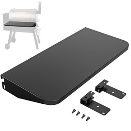 Folding Front Shelf for Traeger Grills BAC362 - Grill Accessories for Pro 22, Pro 575, Ironwood 650, Century 22 Pellet Grills, Ideal for Food Prep and Storage, 25" L x 12" W