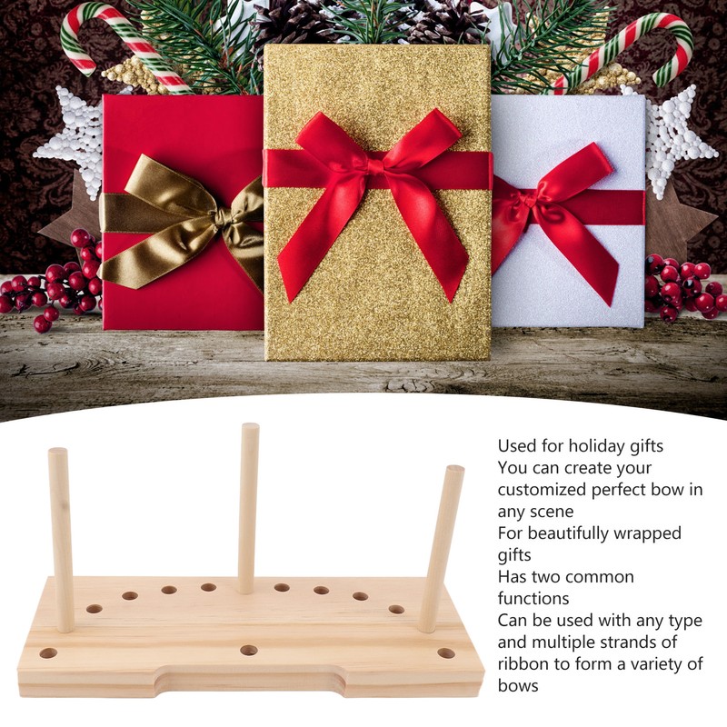 Bow Maker Wooden Portable Lightweight Wreath Bow Making Tool for
