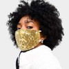 MLGDA Sparkly Sequins Mouth Masc Fashion Designer Glitter Cotton Face
