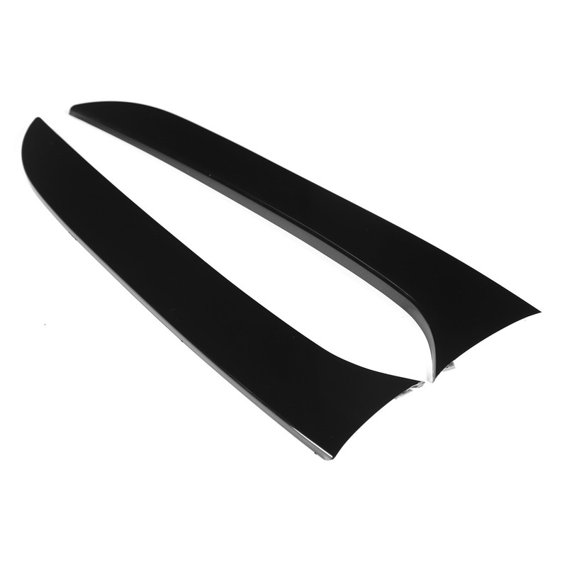 2pcs Rear Window Side Spoiler Canard Wing Glossy Black Replacement