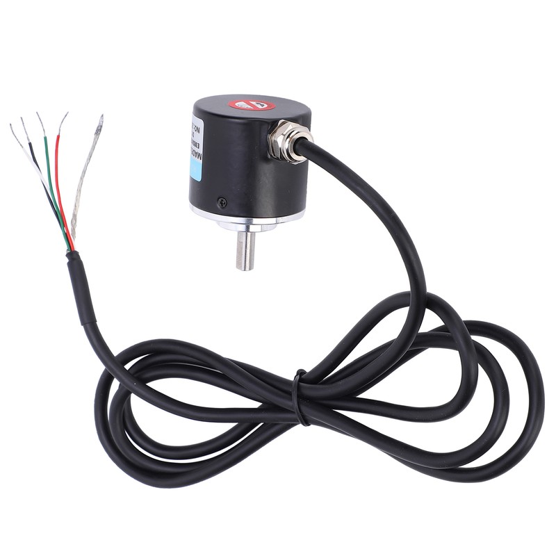 Encoder 5‑24V DC AB 2 Phase Incremental Rotary Solid Shaft