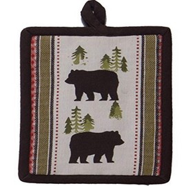Kay Dee Designs R3312 Simple Living Bear Printed Woven Potholder