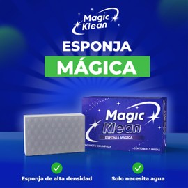 Magic Klean – Esponja MÁGICA Borrador de Manchas, Elimina rayones y Manchas de Superficies Solo con Agua (1)