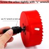32mm Hole Saw for Wood, HSS Bi-Metal Hole Cutter for