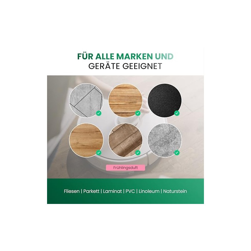 BiOHY Bodenreiniger f√ºr alle Wischroboter mit Fr√ºhlingsduft (6 x 1