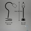 BRILONER - Desk Lamp with Cable Switch, Warm White Light