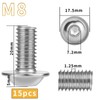 Pack of 15 Rounded Head Screws M8 x 20 Stainless