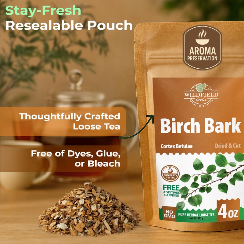 4 oz. Birch Bark Herbal Tea (Betulae Gemmae) – 113g