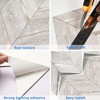 STICKGOO 10-Sheet Herringbone Tile Peel and Stick Backsplash, Beige Mixed