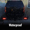 Partsam Red Cargo Carrier Hitch Rack Lights Kit, 2Pcs 6