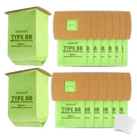 15 Pack PKBB12DW Vacuum Bags Replacement for Oreck XL Buster B Canister Vacuum Bags PKBB12DW BB180 BB280 BB850 BB870 BB900 BB1000 MV160 AK1BB8A Type BB Bags with 3 Motor Filter
