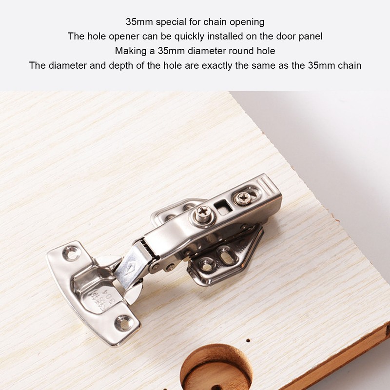 Woodworking Hinge Hole Puncher Cabinet Door Hinge Hole Opener 35mm