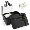 Black Gift Boxes Premium Present Box with Lid 21.5x16x8cm,High Hardness,Large