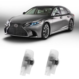 2Pcs Car Door Lights Logo Projector Compatible with LS/ES/is/LX/RX/GS/GX/RC/UX Car Accessories, No Fade HD LED Car Welcome Projector Lights, 3D Ghost Shadow Puddle Light(Blue)