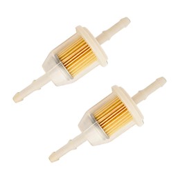 Tek Automotive Small Inline Fuel Filter Twin Pack - Universal for 6mm & 8mm Fuel Lines, Suitable for Cars, Quad Bike, Motorcycle, Lawnmowers, Generators, Forklifts & More
