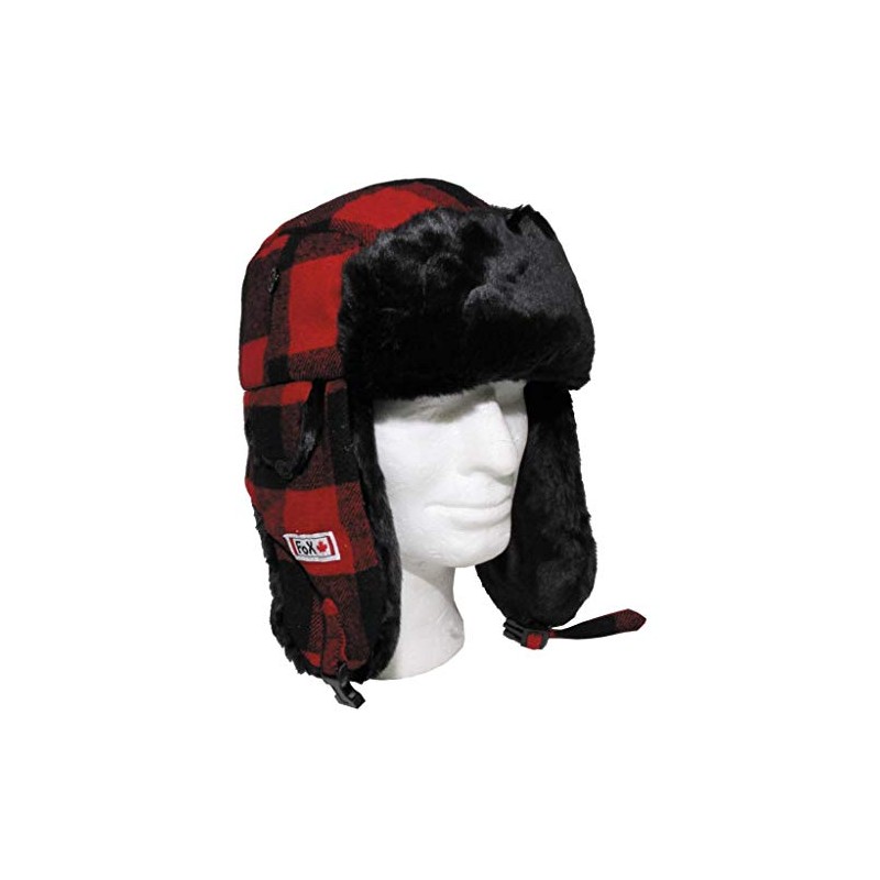 Max Fuchs Men's Fur Hat Lumberjack Red/Black L