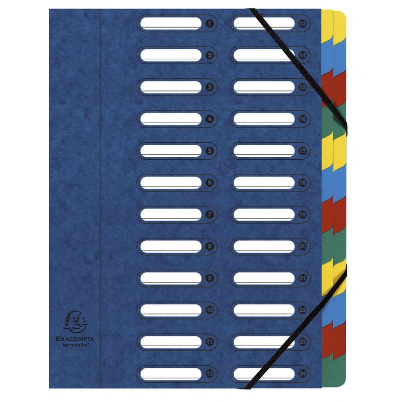 Exacompta 5324E Premium Folder Harmonica Made of Extra Strong Colorspan
