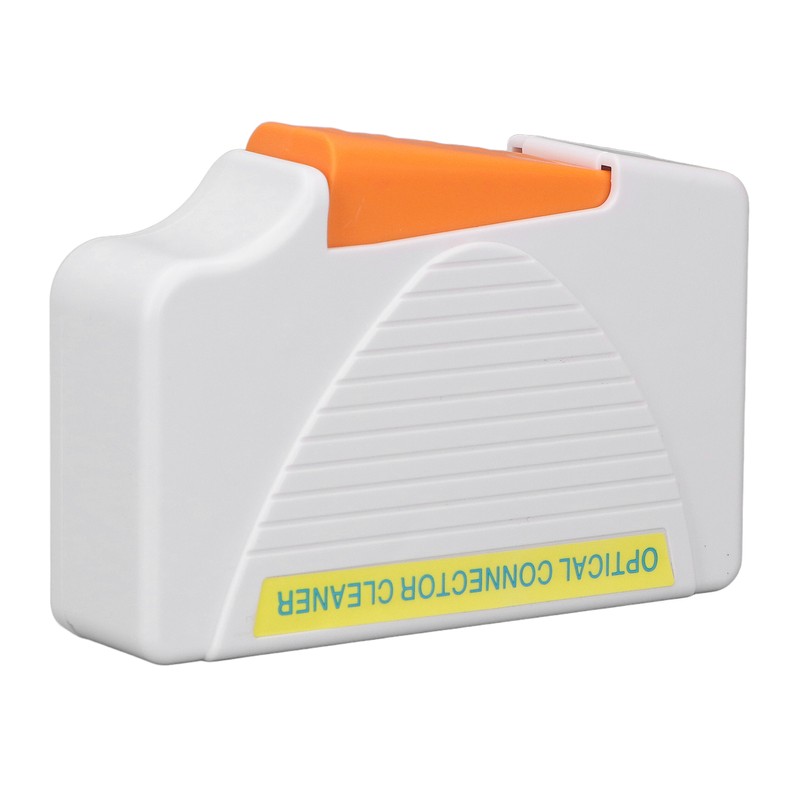 White Fiber Optic Cleaning Box Lightweight SC FC ST LC
