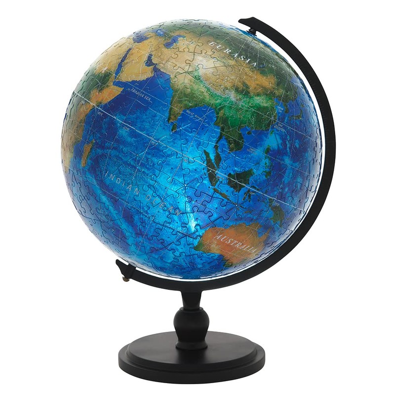 Yanoman 540 Piece Jigsaw Puzzle 3D Sphere Puzzle Blue Earth