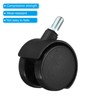PATIKIL 1.5 Inch Swivel Casters, 8 Pack Nylon 360 Degree
